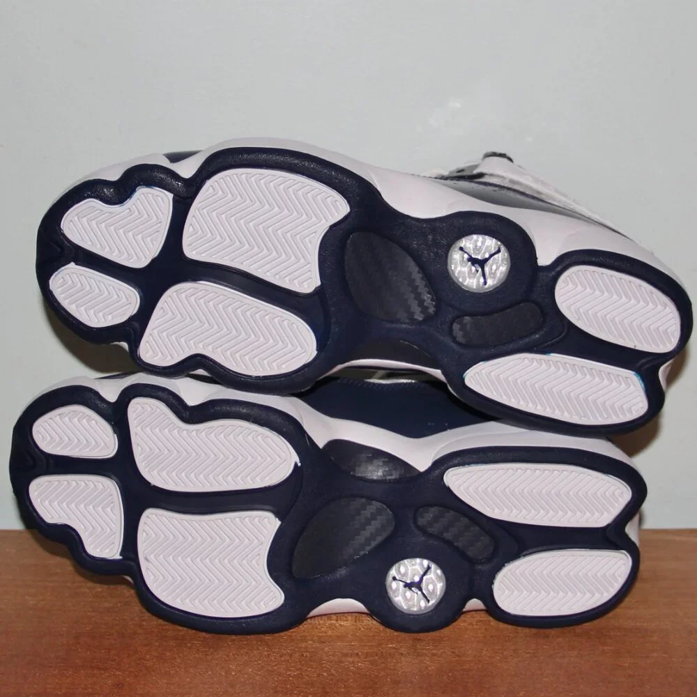 Nike Air Jordan 6 Rings White Midnight Navy Shoes Mens 10